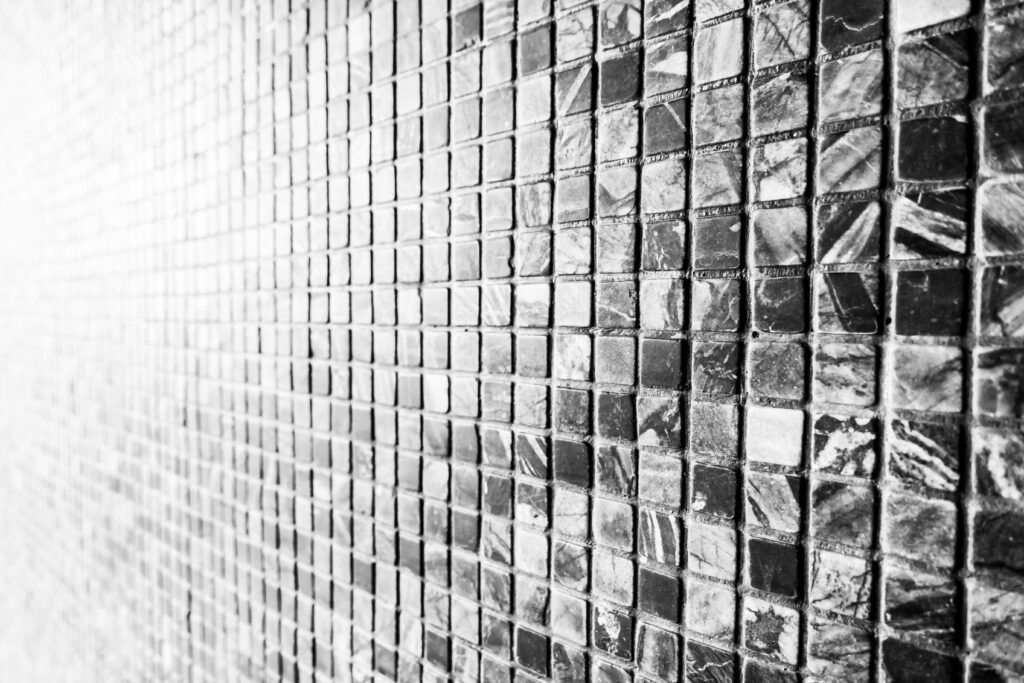 Abstract black stone tile wall textures for background